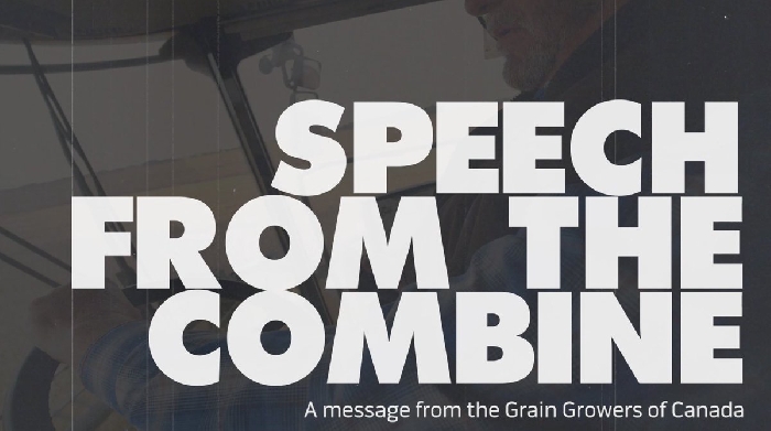 The Grain Growers of Canada had presented a Speech from the Combine in advance of the Speech from the Throne to highlight agricultural issues.